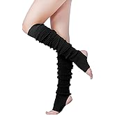 v28 Long Leg Warmer, Women’s Men 80s Party Ribbed Knit Dance Sports