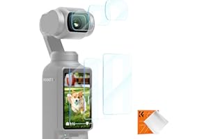 K&F CONCEPT 6PCS Lens Screen Protector for DJI Osmo Pocket 3 / Pocket 4, Tempered Glass Film Accessories, Ultra Clear Tempere