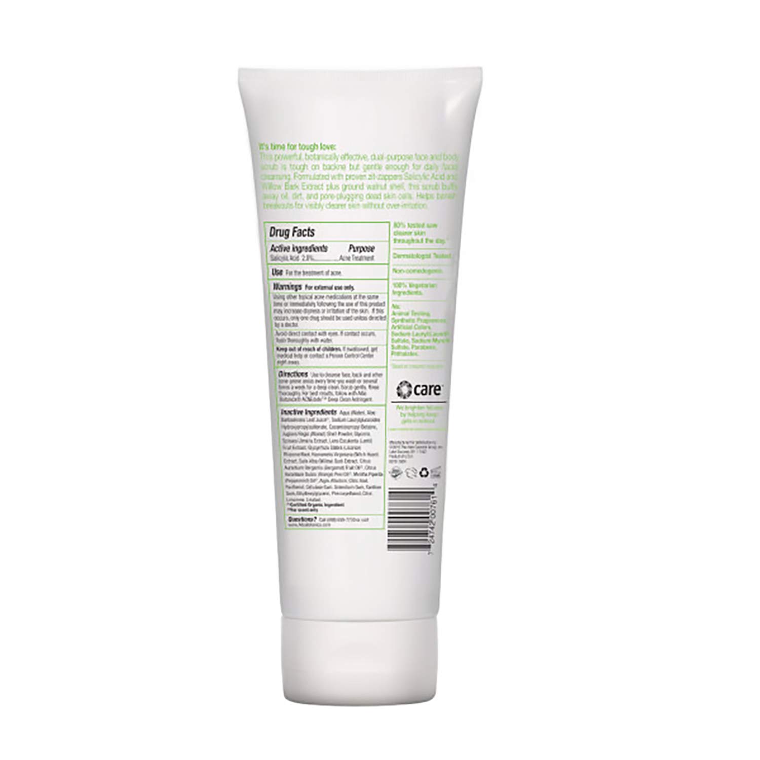 Alba Botanica Acnedote Maximum Strength Face & Body Scrub, 8 oz. : Facial Scrubs : Beauty