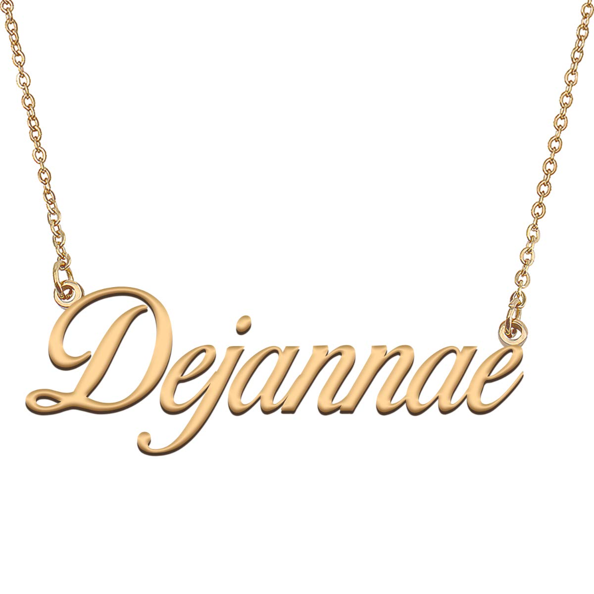HUAN XUN Customized Custom Simple Any Name Necklace