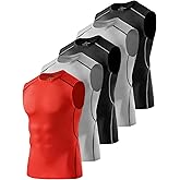 Celfaeree 4/5/6 Pack Athletic Sleeveless Shirts for Men Workout Tank Tops Compression Tank Top Gym Muscle Shirts for Running