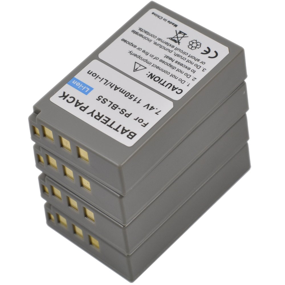 BTBAI 4x Battery for BLS 50 BLS50 BLS5 BLS-5 BLS-1 BLS1 E-420 E-M10 Digital Camera New k1a