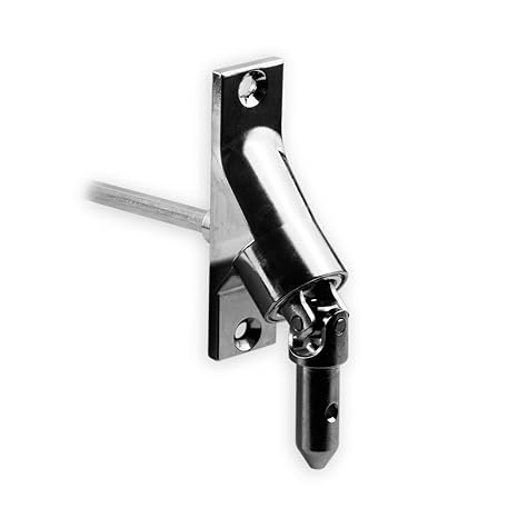DIWARO.® | Rolladen Gelenklager G093, 90 Grad Umlenkung, Grundplatte 22 x 85 mm mit 2 Befestigungslöcher, Kurbelzapfen Anschl