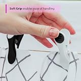 ARVO Soft Grip Clothes Pegs 20 Pack Black White Pastel Laundry Clip 6.9x2.2 cm view 4