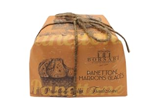 Borsari Premium Panettone From Verona, Italy (Marrons Glaces, 1000g)