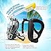Ninja Shark Snorkel Mask Full Face Set - Upgraded Unique face Feature - Adjustable Head Straps - Anti-Fog & Anti-Leak - 180 Degrees Panoramic View - Detachable Camera Mount - Designed by Divers