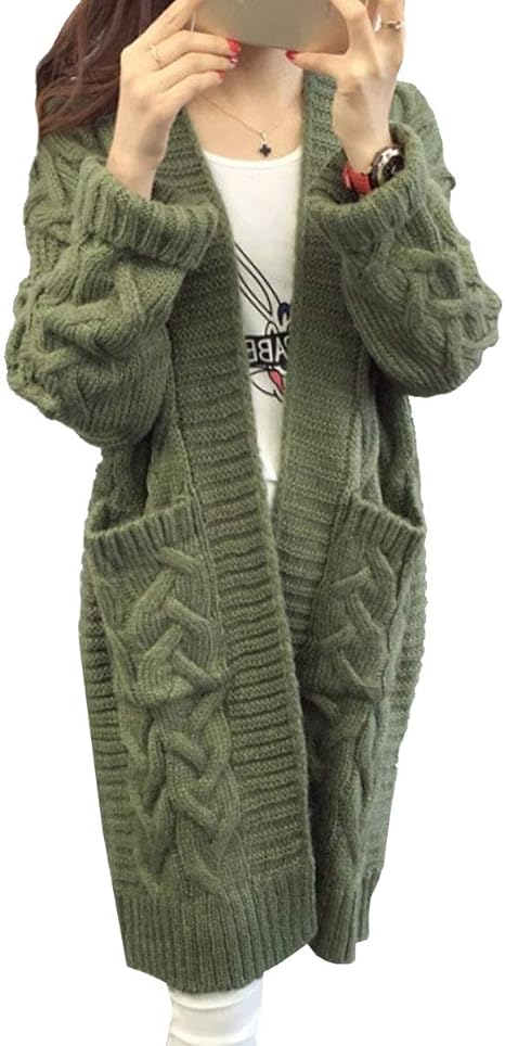 Amazon ジョプリンアンドコー 6カラー ロングカーディガン ケーブル ゆったり ニット トップス 秋物 冬物 レディース カーディガン ボレロ 通販