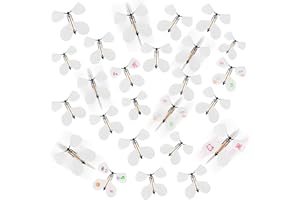 LOMIMOS 20Pcs Flying Butterfly, White Magic Wind Up Butterfly Toy DIY Butterfly Wings for Children Surprise Wedding Birthday 
