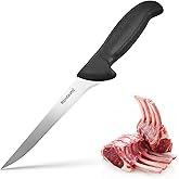 Rondauno Boning Knife, Deboning Knife 6 inch Razor Sharp Semi-Stiff Blade for Meat Cutting, High Carbon Stainless Steel Blades with Ergonomic Non-Slip Handle