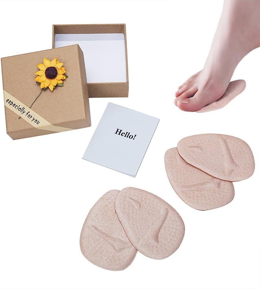Oxyland Ball of Foot Support Cushions,2 Pairs Soft Metatarsal Gel Pads Forefoot Pain Relief Shoe Insoles for Women High Heels