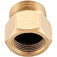 Brass Pipe Fitting, Adapter, 3/8" Male Pipe x 9/16" Female Pipe (2-Pack)