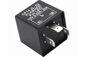 GLOFE (1) 3-Pin 12V CF14 EP35 Electronic LED Flasher Relay As LED Related Turn Signal Bulbs Hyper Flash Fix for Car Vehicle