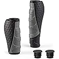 PRUNUS No-Slip Soft Rubber Bike Handlebar Grips Universal for Bicyble, MTB, BMX Mountain Bike, E-Bike, Scooter, Beach Cruiser, City Commuter Bikes, Universal Size Bike Grips for Adult, Bike Grips