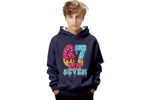 67 Hoodies for Kids Funny 67 Meme Graphic Sweatshirts with Hooded Girls Boys Cute Christmas Hoodie Holiday Party Clothes