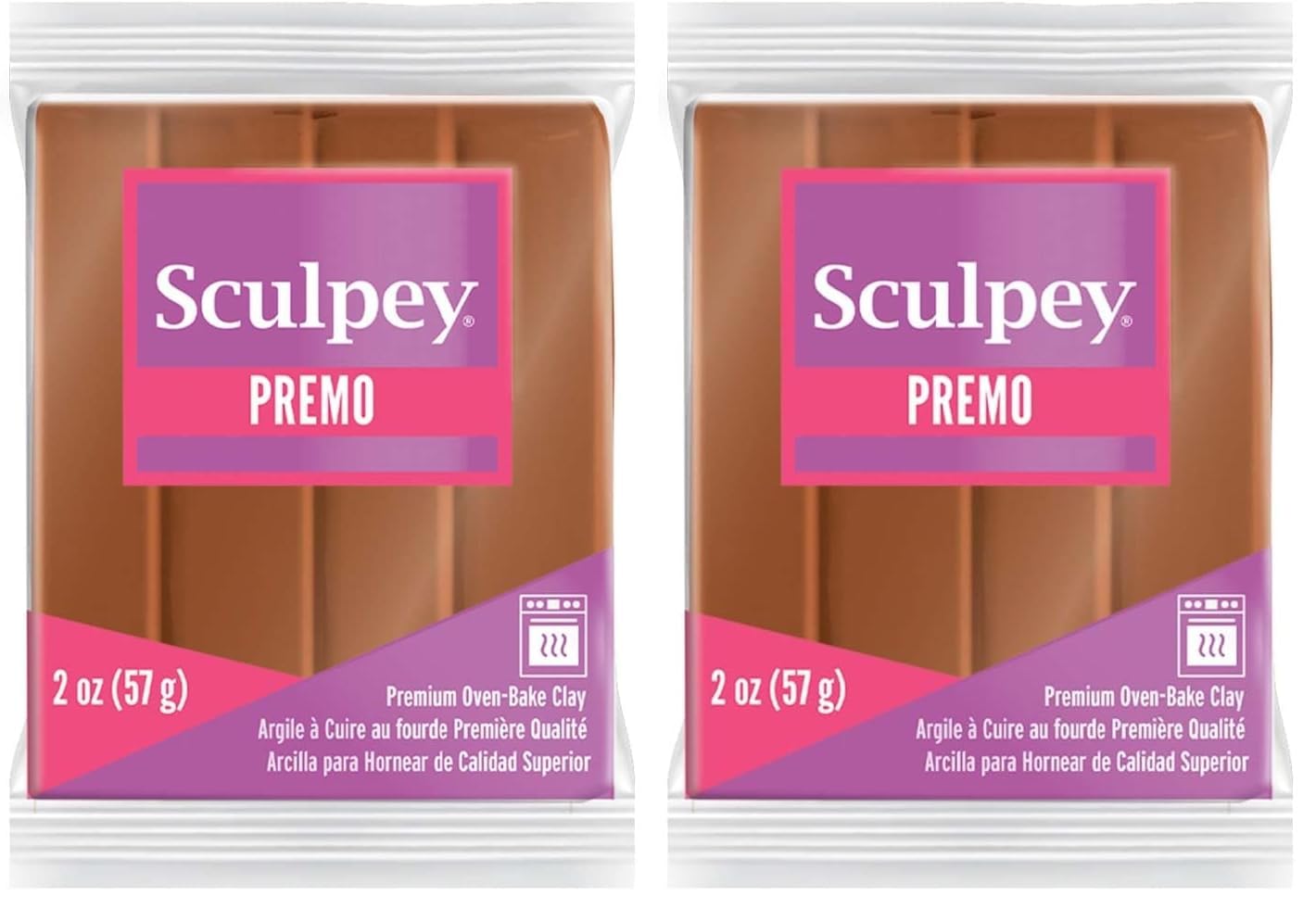 Sculpey Premo Polymer Clay, Copper (Pack of 2) OSFA