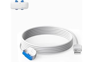 SGEOYPIL USB Charging Cable Compatible with Tractive GPS Pet Tracker Location Smart Activity for Dogs Replacement Magnetic Charger Base (New White)