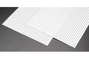Plastruct PS-25#1 Corrugated Sheet 2 PLS91520 Plastic Building Supplies