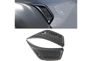 hilopexi Pair front Wheel Eyebrow Side Fender Air Vent Outlet Cover Trim Kit for Jeep Wrangler JL & Gladiator JT 2018-2025 Replace OE#68297664AE 68297665AE, Black, Left & Right Side