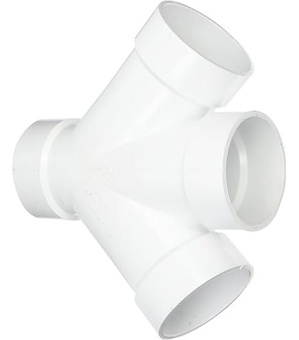 NIBCO Fig No 4834, 3 in. x 3 in. x 2 in. x 2 in. PVC DWV 45