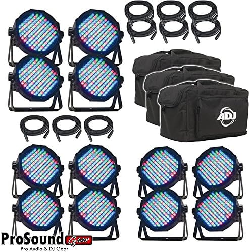(3) Amercan DJ Products Mega Flat pak Plus LED Lighting (New Version) ProSoundGear Authorized Dealer
