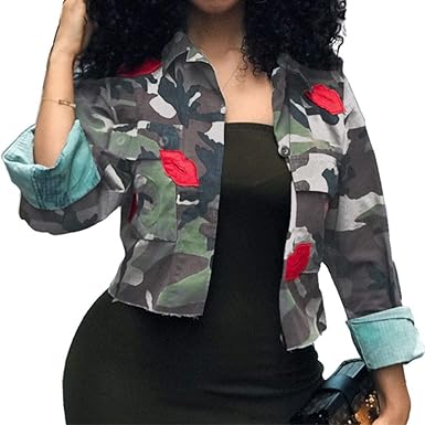camouflage short jacket