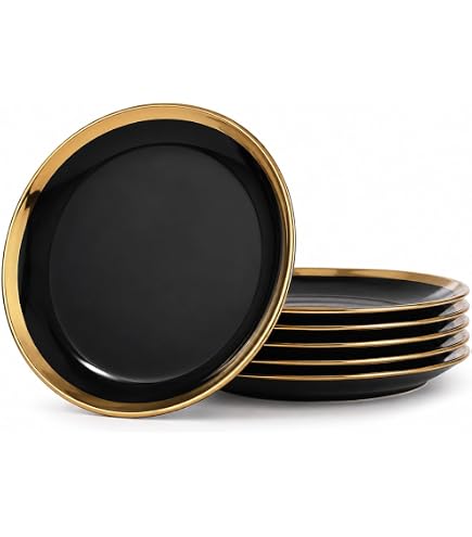 Amazon.com | Golden Rhapsody by Kaysons, China Dinner Plate