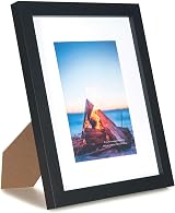 Scholar Tree Black 10x8 Photo Frames Set of 4 Wooden MDF with Passepartout view 6