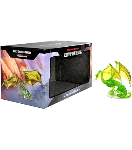 Dungeons & Dragons - Dragon Topaze Adulte Icônes Des Royaumes : Figurine Pré-peinte Translucide RPG