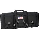 Greencity Double Rifle Case Long Rifle American Classic Tactical Gun Bag Waterproof Padded Molle Hunting Shooting Sports