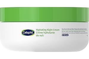 Cetaphil Hydrating Night Cream for Face (48gr) - Made with Hyaluronic Acid and Olive Oil Extract - 24Hr Intense Hydration - F