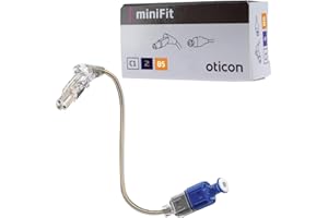 OTTO TECH Wire for Oticon Hearing Aids, Genuine OEM MiniFit Speakers&Receivers Unit - Type 85, Size 2, Side Left(Blue) - Compatible with Oticon, Bernafon, Sonic, and Philips Hearing Aid Supplies -1 PCS