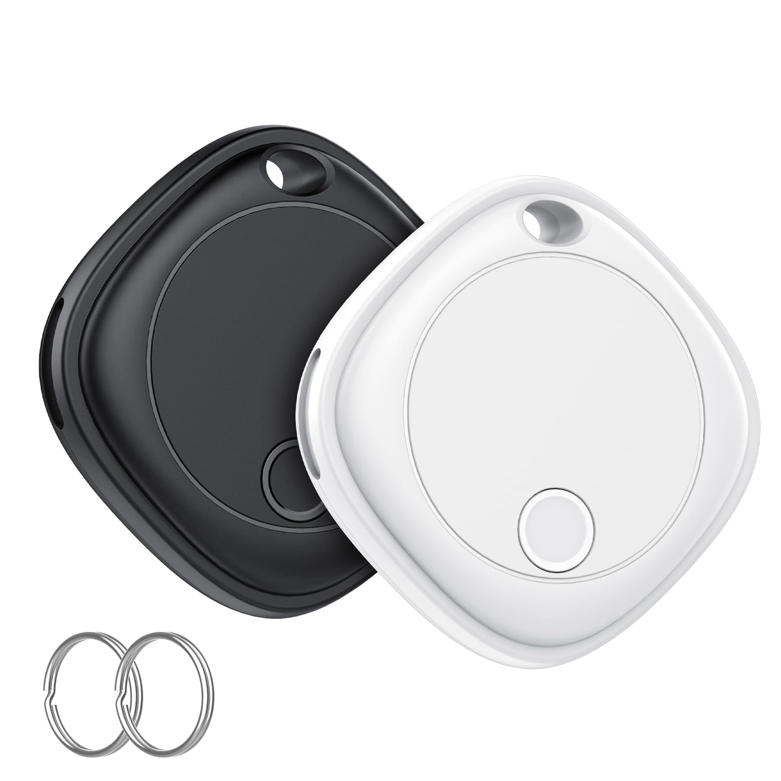 Photo 1 of Air Tracker Tags-2 Pack, Bluetooth Tracker Works with Apple Find My APP (iOS Only), Bluetooth Smart Air Tracker Tags Keys Finder and Item Locator for Keys, Bags,Luggage,Pets,Wallet,Replaceable Battery