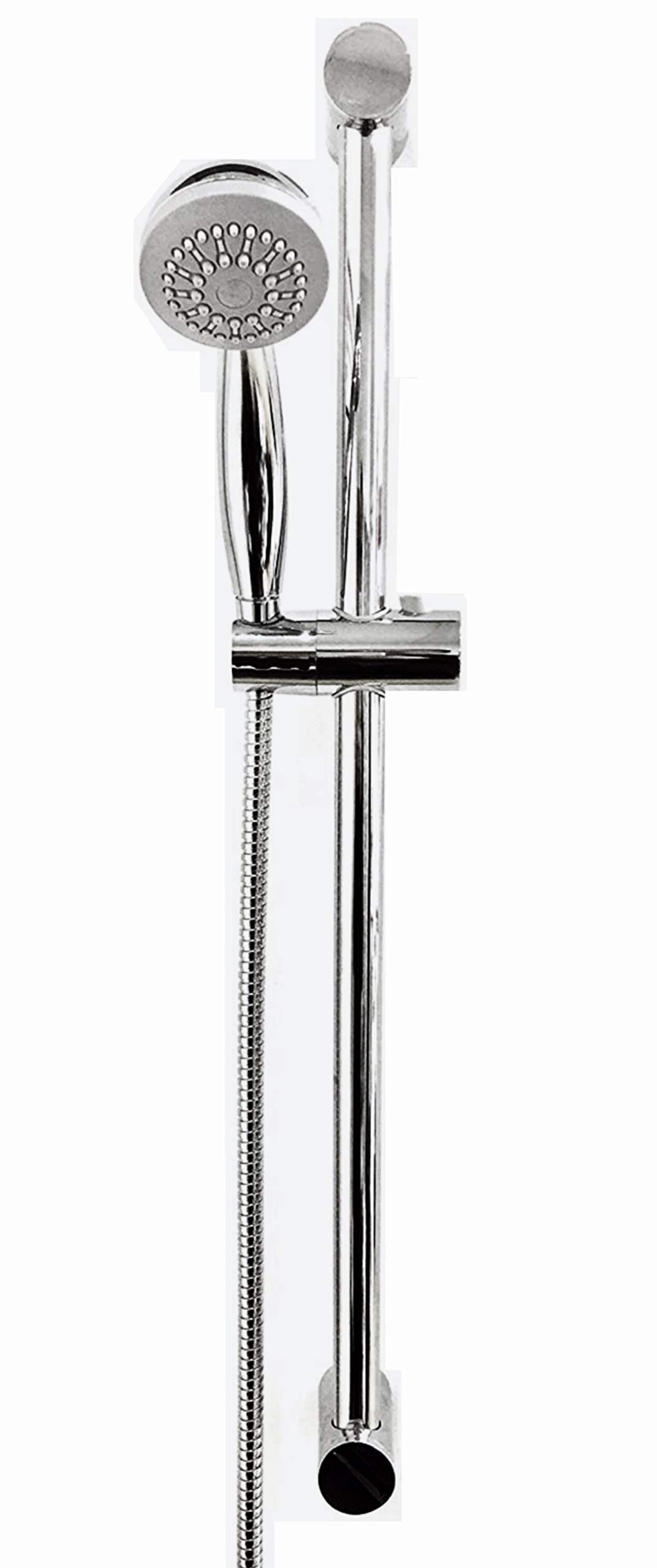 Shower Rail with Hose and Shower Head 70cm Long Adjustable Wall Bracket