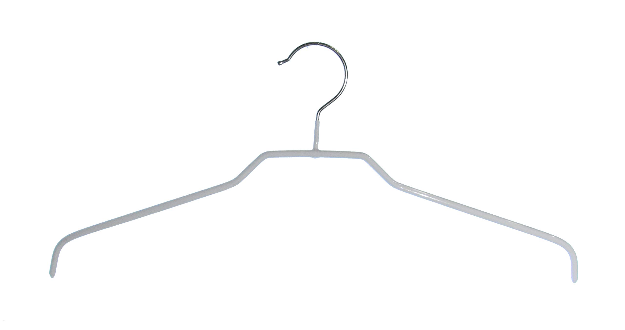Hagspiel Clothes Hangers Metal Coated White Pack of 10 8 mm, 41 cm