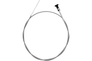 HAKATOP 237 Rotary Universal Push Pull Choke Cable for Tractors 290831 63 inch Inner 60 inch (2-3/4" Travel)
