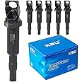 0221504470 Ignition Coil Pack for BMW 325i 325Ci 328i 330Ci 335i 525i 528i 530i 535i 545i 745Li X3 X5 M5 M6 Z4 12137594937 12137562744 12137571643 UF592 (6Pack)