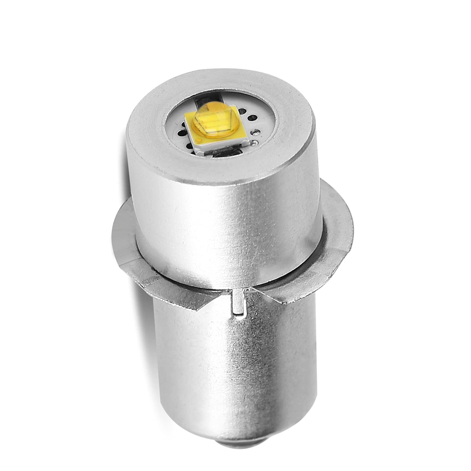 ZJchao 3W P13.5S LED Flashlight Bulb, Torch Lamp LED Emergency Work Light Replacement Bulb Torches (Warm White 4~12V)
