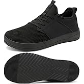 CFVKPT Men's Wide Toe Box Shoes Arch Support Barefoot Dress Sneakers Fashion Comfortable Breathable Casual Shoes