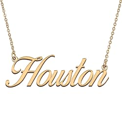 HUAN XUN Customized Custom Simple Any Name Necklace