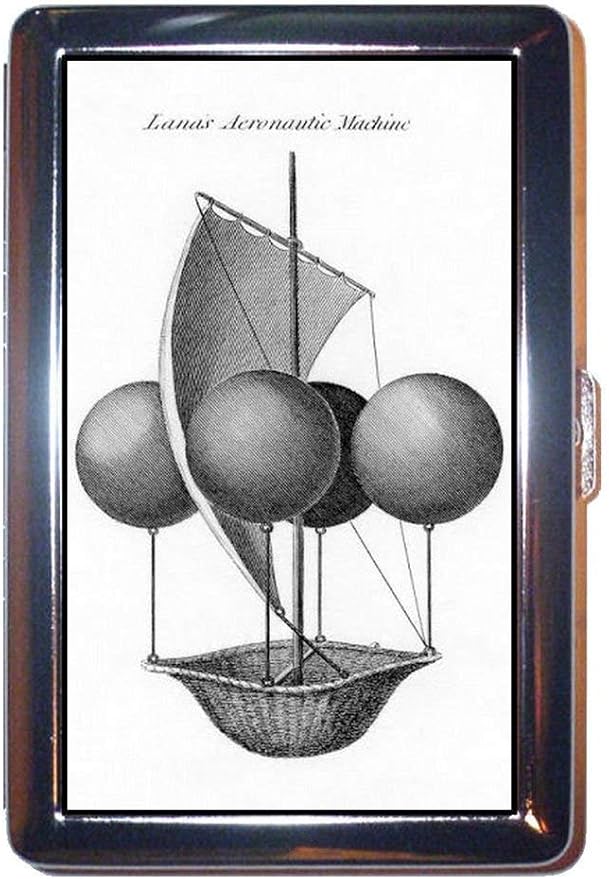 Amazon Co Jp スチームパンク 真空飛行船 1800年代 バルーンアート ステンレススチール Idまたはタバコケース キングサイズまたは100mm 文房具 オフィス用品