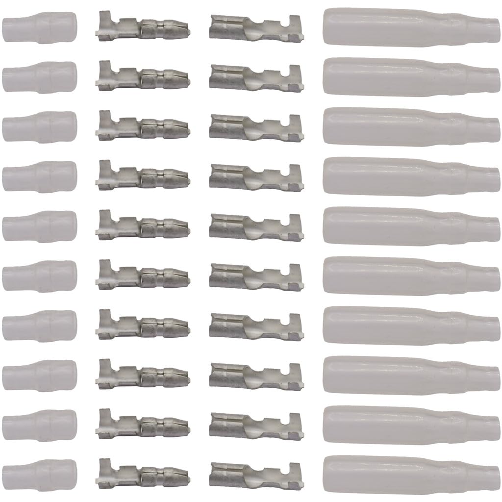 Tamiya 300050245 Motor and Regulator Round Plug Set, 10, 1 Pin