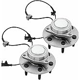 Vurkcy 2WD Front Wheel Bearing Hubs Assembly Fit for Cadillac Escalade ESV, Chevy Avalanche, Silverado 1500, Suburban 1500, Tahoe, GMC Sierra 1500, Yukon XL 1500, 6 Lugs w/ABS, Pair Hubs, OEM 515097
