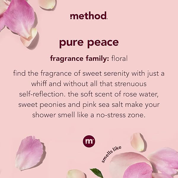 METHOD BODY WASH, PURE PEACE, PARABEN AND PHTHALATE FREE, 18 OZ (PACK OF 1)