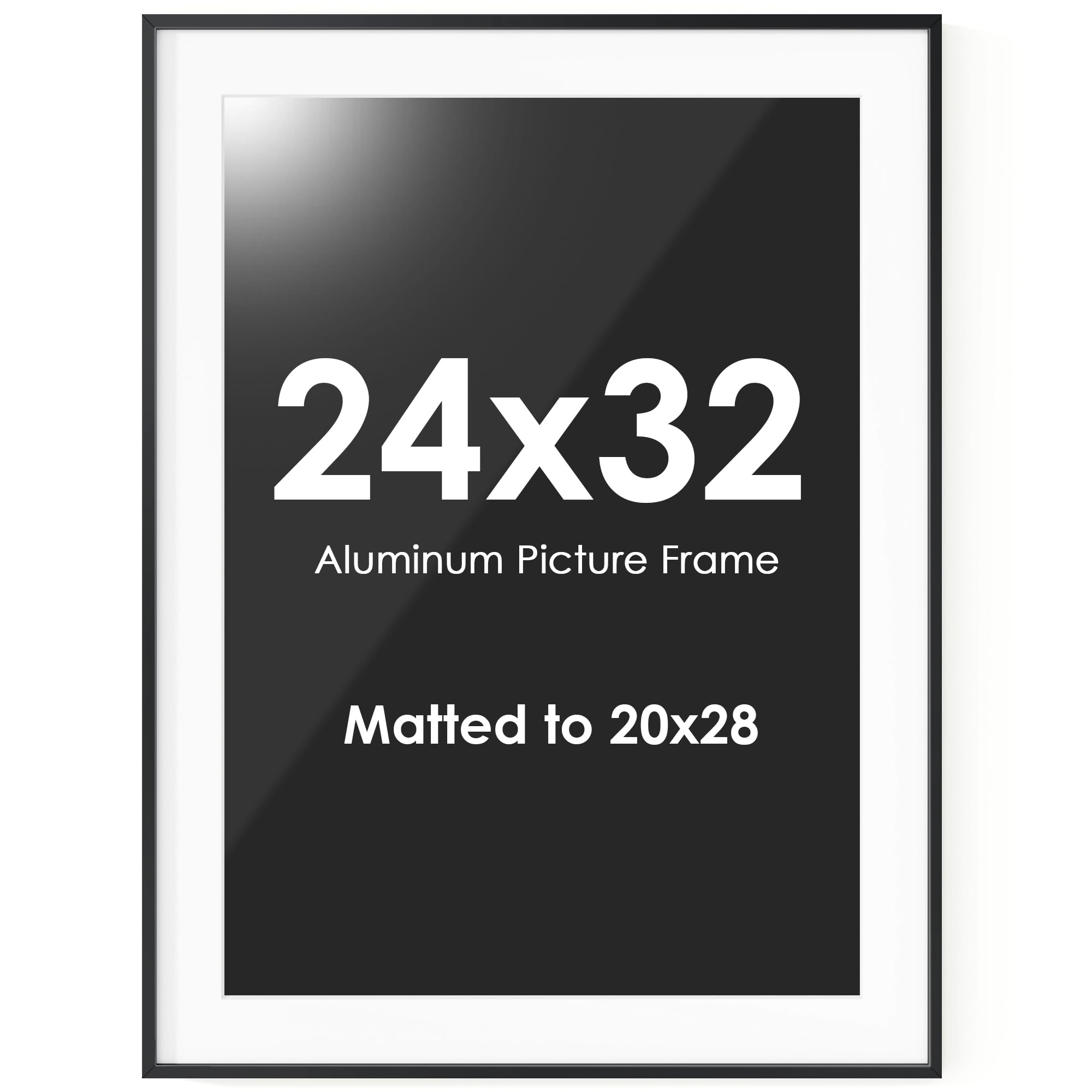 Fun Memories 24x32 Picture Frame, Metal Picture Frame Wall Mounting Horizontally or Vertically - Poster Frame Simple and Elegant Decor for Wall - 1 Pack - Black Image Fun Memories 24x32 Picture Frame, Metal Picture Frame Wall Mounting Horizontally or Vertically - Poster Frame Simple and Elegant Decor for Wall - 1 Pack - Black Image