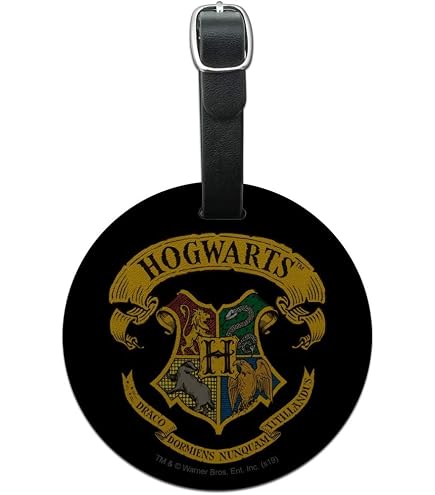 Etichetta Bagaglio Harry Potter Hogwarts Con Stemma – Prodotto Ufficiale, PVC, 9x7 Cm, Spazio Per Indirizzo - 6