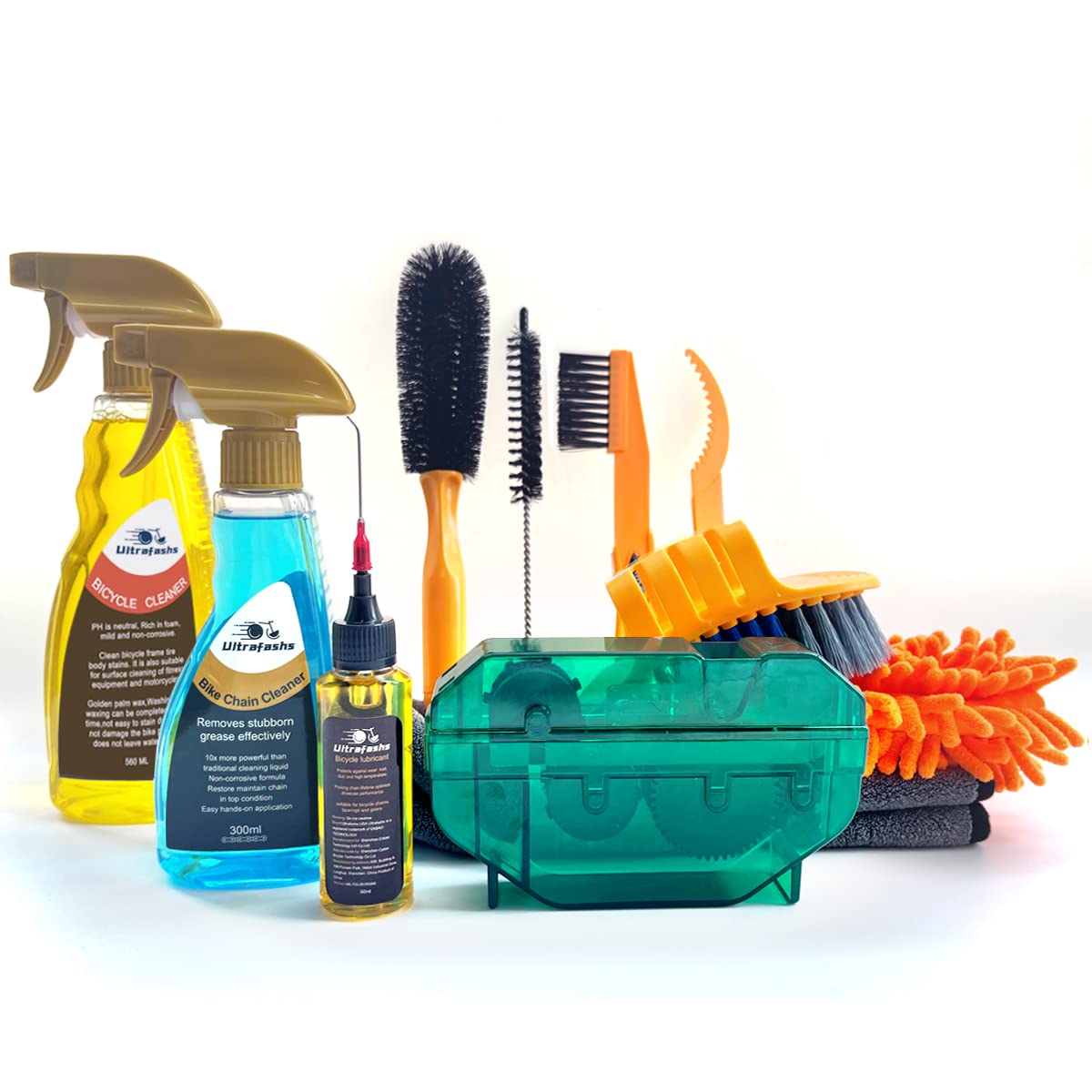 Ultrafashs Bike Cleaner kit,Perfect kit to Clean/Protect/Lube