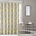 Serenity Pattern Modern Shower Curtain, Medallion Casual Shower Curtains for Bathroom, 72 X 72, Yellow