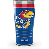Tervis Traveler Kansas Jayhawks - MVP Triple Insulated Tumbler Travel Cup Keeps Drinks Cold & Hot, 20oz, Stainless Steel