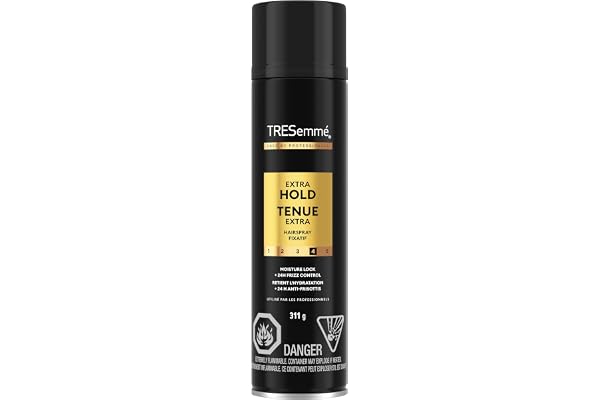 TRESemmé Extra Hold Hairspray with Pro Lock Tech™ for 24-hour frizz control hair styling 311 g, Black