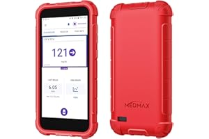 MEDMAX Silicone Case for Omnipod 5, Lightweight Shockproof Anti Slip Protective Cover Soft Gel Skin with Raised Bezel for Omnipod 5 Device (Red)